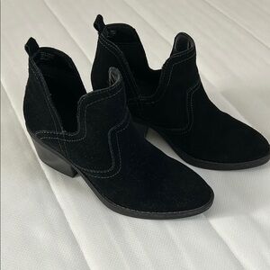 Sonoma Black Suede Ankle Boots